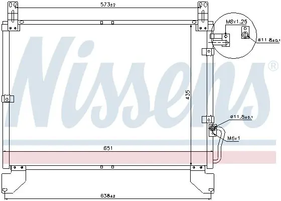 Handler.Part Condenser, air conditioning NISSENS 94642 6