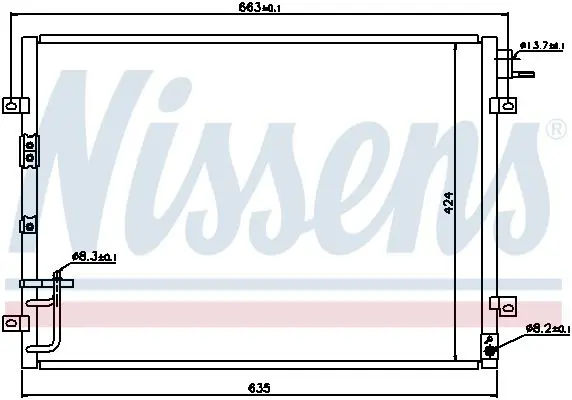 Handler.Part Condenser, air conditioning NISSENS 94636 7