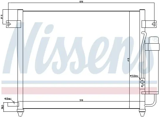 Handler.Part Condenser, air conditioning NISSENS 94640 7