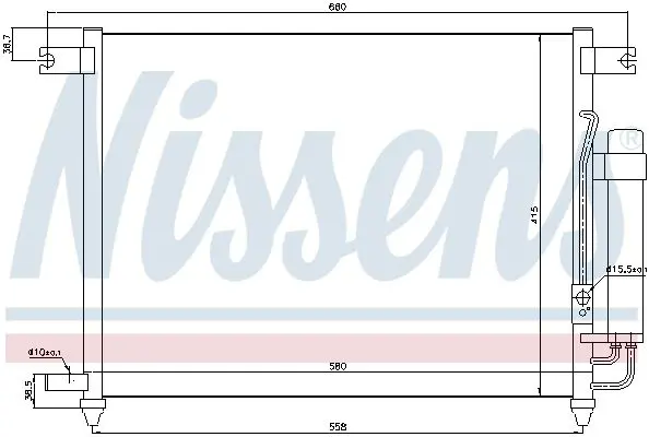 Handler.Part Condenser, air conditioning NISSENS 94641 7