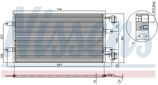 Handler.Part Condenser, air conditioning NISSENS 94678 7