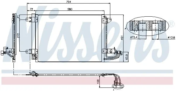 Handler.Part Condenser, air conditioning NISSENS 94684 11