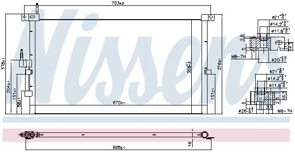 Handler.Part Condenser, air conditioning NISSENS 94718 7