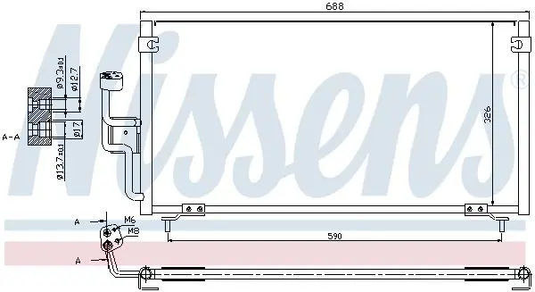 Handler.Part Condenser, air conditioning NISSENS 94702 7