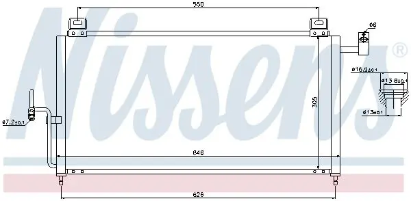 Handler.Part Condenser, air conditioning NISSENS 94720 7