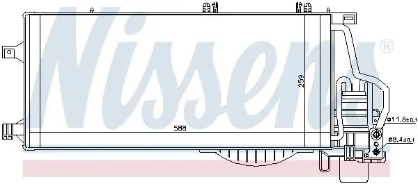 Handler.Part Condenser, air conditioning NISSENS 94722 7