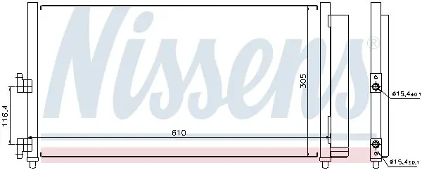 Handler.Part Condenser, air conditioning NISSENS 94727 7