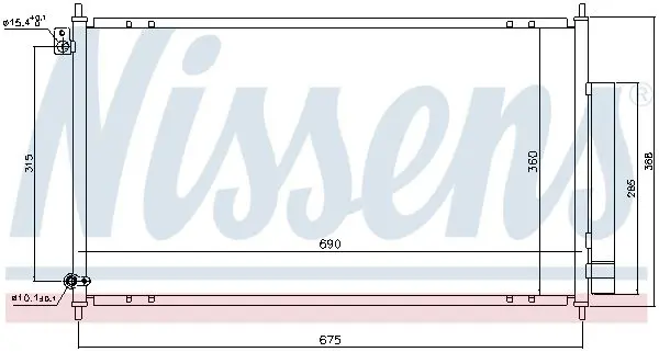 Handler.Part Condenser, air conditioning NISSENS 94732 7