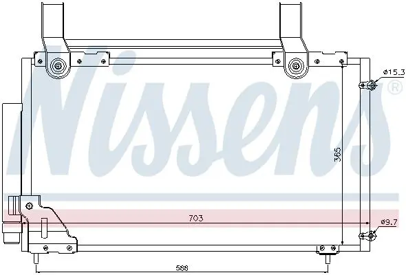 Handler.Part Condenser, air conditioning NISSENS 94735 6