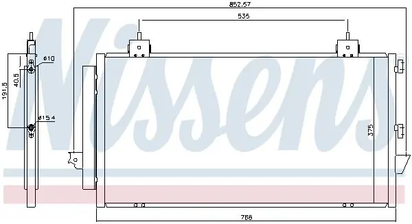 Handler.Part Condenser, air conditioning NISSENS 94741 7