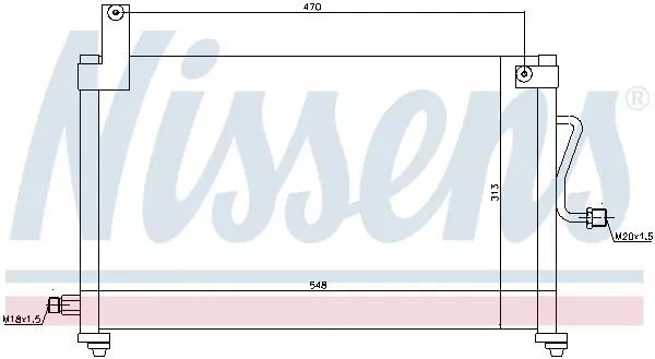 Handler.Part Condenser, air conditioning NISSENS 94751 7