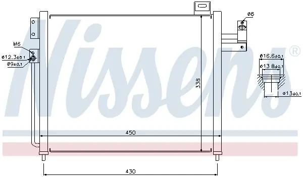 Handler.Part Condenser, air conditioning NISSENS 94760 5