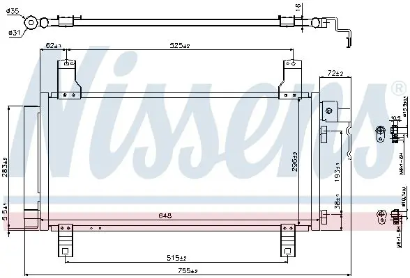 Handler.Part Condenser, air conditioning NISSENS 94792 3