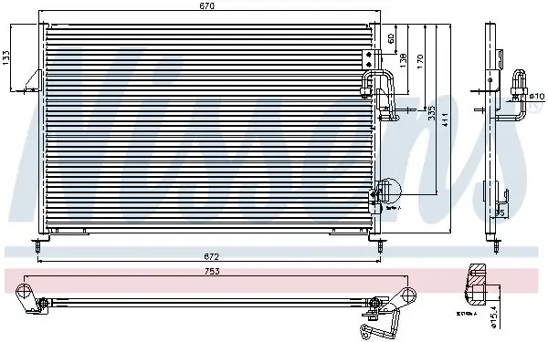 Handler.Part Condenser, air conditioning NISSENS 94808 2