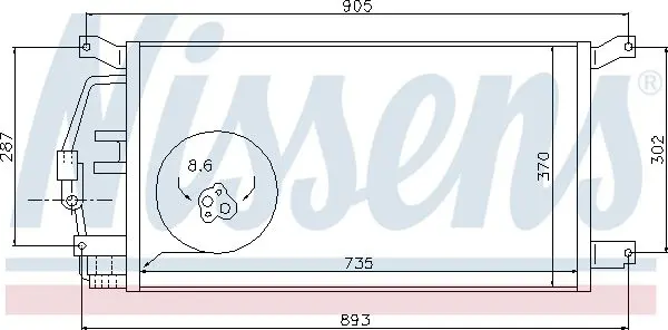 Handler.Part Condenser, air conditioning NISSENS 94797 1