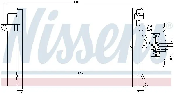 Handler.Part Condenser, air conditioning NISSENS 94815 7