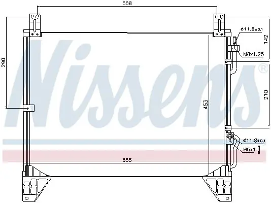 Handler.Part Condenser, air conditioning NISSENS 94861 7