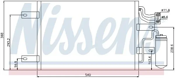 Handler.Part Condenser, air conditioning NISSENS 94882 7