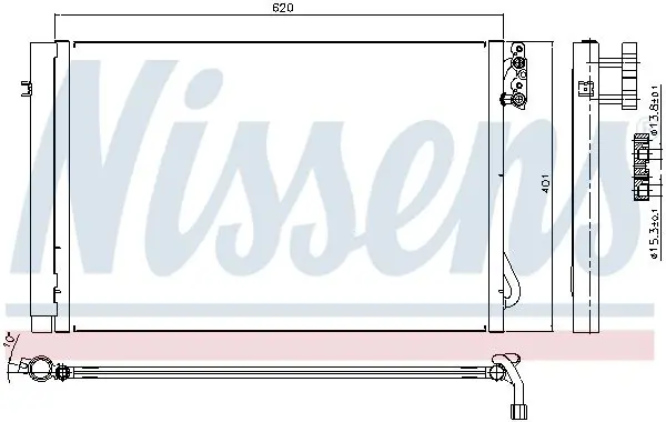 Handler.Part Condenser, air conditioning NISSENS 94872 7