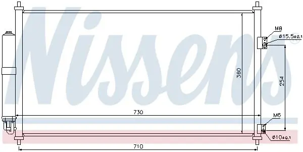 Handler.Part Condenser, air conditioning NISSENS 94893 7