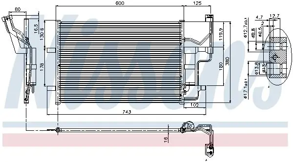 Handler.Part Condenser, air conditioning NISSENS 94902 7