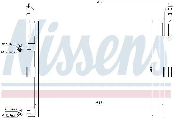 Handler.Part Condenser, air conditioning NISSENS 94918 7