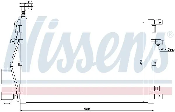 Handler.Part Condenser, air conditioning NISSENS 94937 3