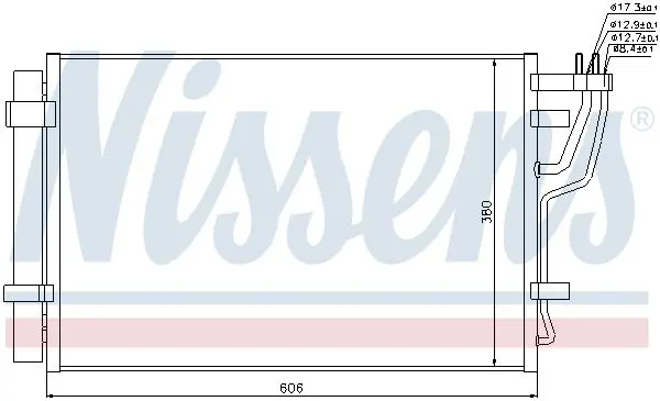 Handler.Part Condenser, air conditioning NISSENS 94981 1