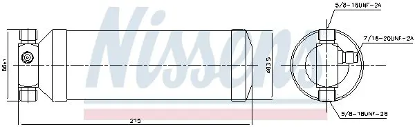 Handler.Part Dryer, air conditioning NISSENS 95036 5