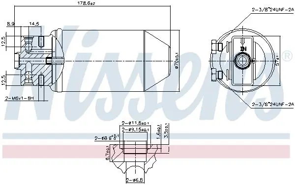 Handler.Part Dryer, air conditioning NISSENS 95048 5