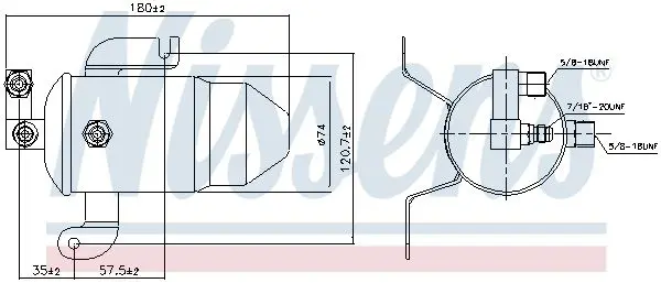 Handler.Part Dryer, air conditioning NISSENS 95011 6