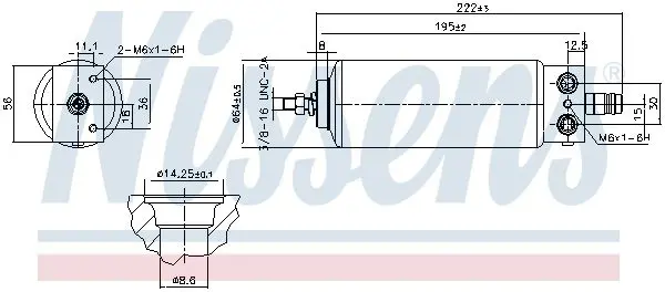 Handler.Part Dryer, air conditioning NISSENS 95039 5