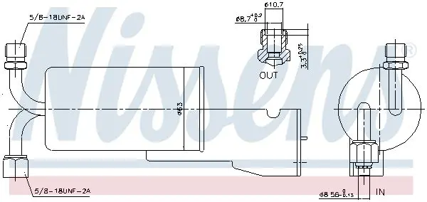 Handler.Part Dryer, air conditioning NISSENS 95120 1