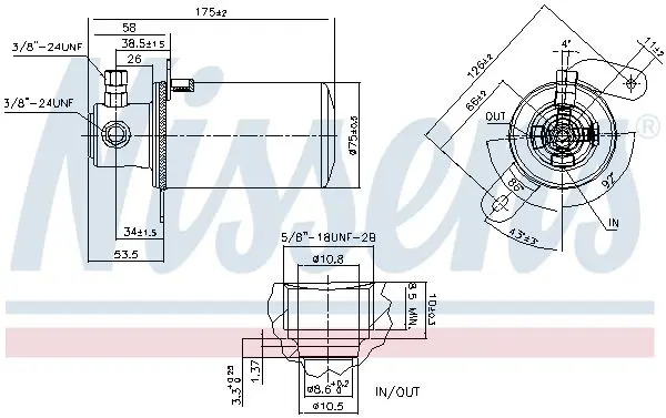 Handler.Part Dryer, air conditioning NISSENS 95078 5