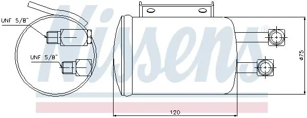 Handler.Part Dryer, air conditioning NISSENS 95138 1