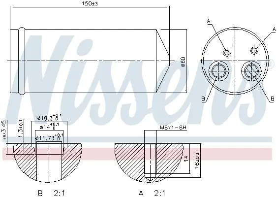 Handler.Part Dryer, air conditioning NISSENS 95139 5