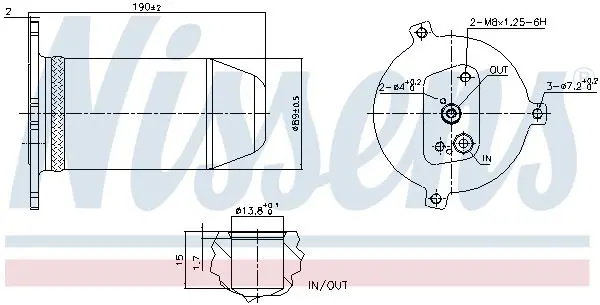 Handler.Part Dryer, air conditioning NISSENS 95174 5