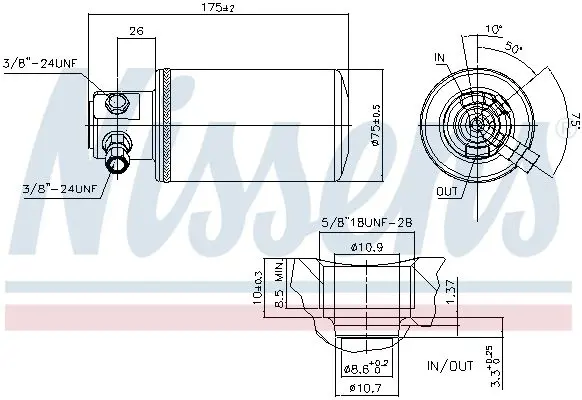 Handler.Part Dryer, air conditioning NISSENS 95230 5