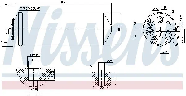 Handler.Part Dryer, air conditioning NISSENS 95240 5