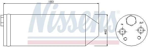 Handler.Part Dryer, air conditioning NISSENS 95256 6