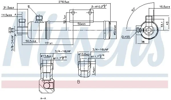 Handler.Part Dryer, air conditioning NISSENS 95287 5