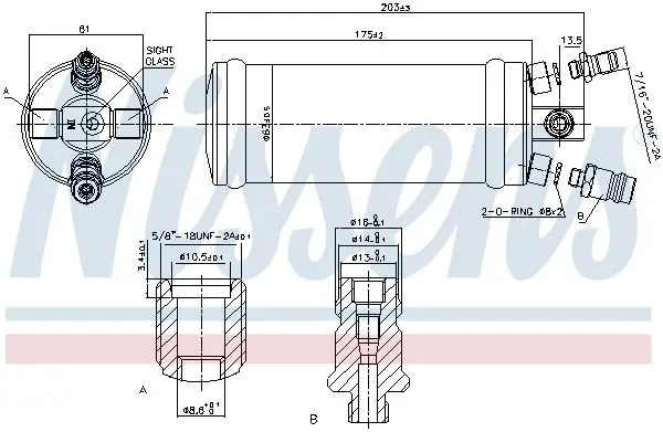 Handler.Part Dryer, air conditioning NISSENS 95344 5