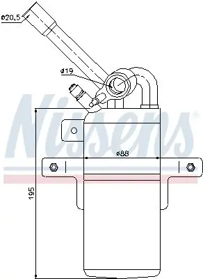 Handler.Part Dryer, air conditioning NISSENS 95331 6