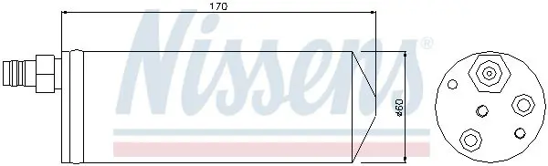 Handler.Part Dryer, air conditioning NISSENS 95363 5