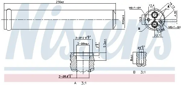 Handler.Part Dryer, air conditioning NISSENS 95406 5