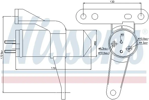 Handler.Part Dryer, air conditioning NISSENS 95470 6