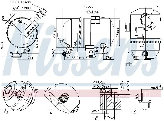 Handler.Part Dryer, air conditioning NISSENS 95520 6