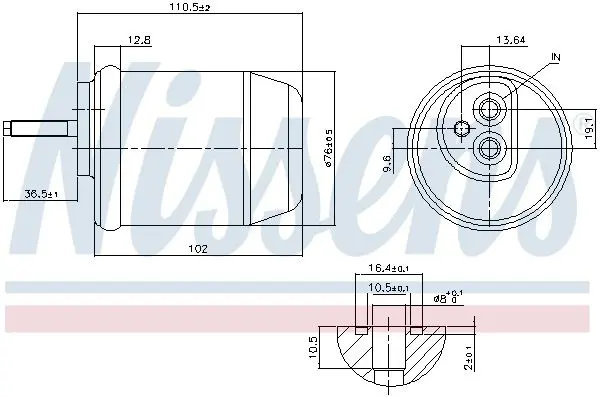 Handler.Part Dryer, air conditioning NISSENS 95761 5