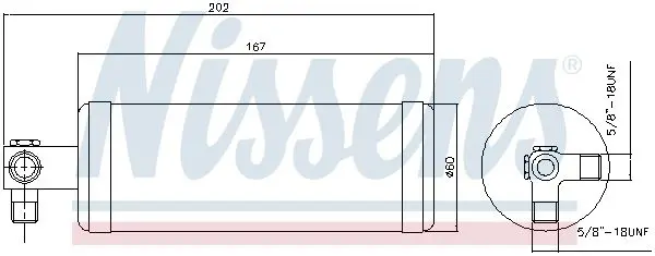 Handler.Part Dryer, air conditioning NISSENS 95980 1