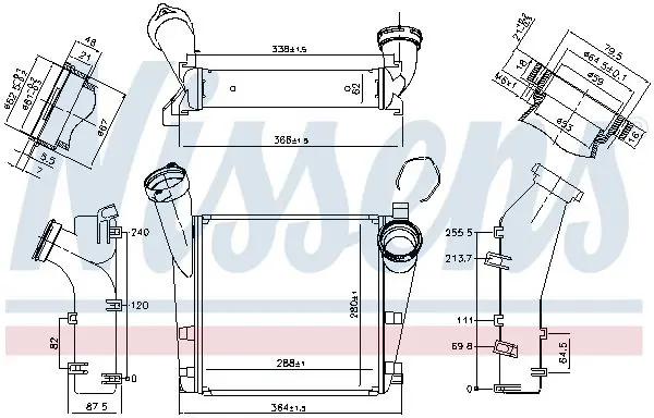 Handler.Part Intercooler, charger NISSENS 96178 6